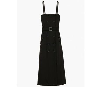 ZARA LIMITED EDITION BELTED SATIN EFFECT MIDI DRESS $169
